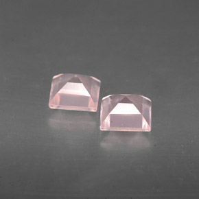 Pedras preciosas de quartzo rosa rosa natural de  ct, transparente, transparente/translúcido
