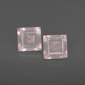 Pedras preciosas de quartzo rosa rosa natural de  ct, transparente, transparente/translúcido