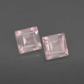 Pedras preciosas de quartzo rosa rosa natural de  ct, transparente, transparente/translúcido