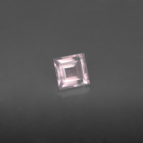 Quartzo rosa rosa natural 0,66ct, transparente, transparente/translúcido