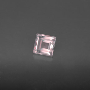 Quartzo rosa rosa natural 0,66ct, transparente, transparente/translúcido