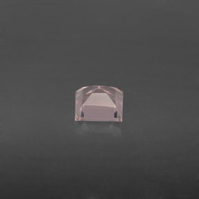 Quartzo rosa rosa natural 0,66ct, transparente, transparente/translúcido