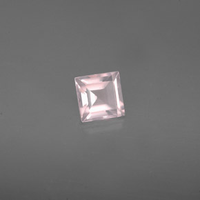 Quartzo rosa rosa natural 0,62ct, transparente, transparente/translúcido