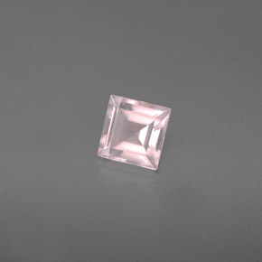 Quartzo rosa rosa natural 0,62ct, transparente, transparente/translúcido