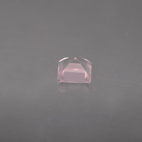 Quartzo rosa rosa natural 0,62ct, transparente, transparente/translúcido