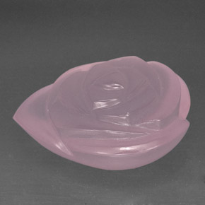 Quartzo rosa rosa natural 77,33ct, transparente, transparente/translúcido