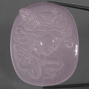 Quartzo rosa rosa natural 92,01ct, transparente, transparente/translúcido