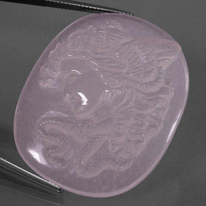 Quartzo rosa rosa natural 92,01ct, transparente, transparente/translúcido