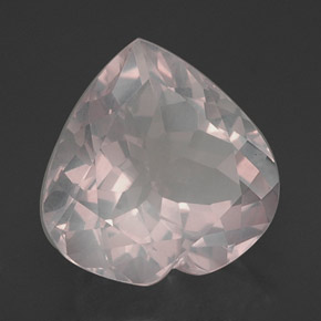 Quartzo rosa rosa natural 15,77ct, transparente, transparente/translúcido