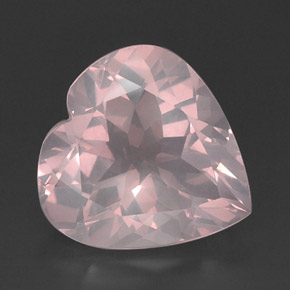 Quartzo rosa rosa natural 14,43ct, transparente, transparente/translúcido