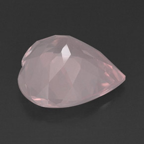 Quartzo rosa rosa natural 14,43ct, transparente, transparente/translúcido