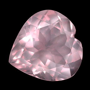 Quartzo rosa rosa natural 15,79ct, transparente, transparente/translúcido