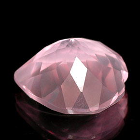 Quartzo rosa rosa natural 15,79ct, transparente, transparente/translúcido