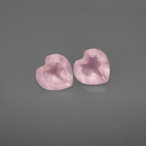 Pedras preciosas de quartzo rosa rosa natural de  ct, transparente, transparente/translúcido