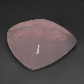 Quartzo rosa rosa natural 182,35ct, trillion, transparente