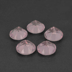 Pedras preciosas de quartzo rosa rosa natural de  ct, transparente, transparente/translúcido