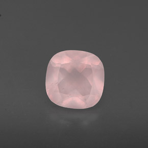 Quartzo rosa rosa natural 0,83ct, transparente, transparente/translúcido
