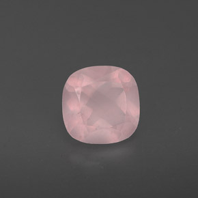 Quartzo rosa rosa natural 0,83ct, transparente, transparente/translúcido