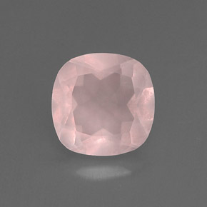 Quartzo rosa rosa natural 0,76ct, transparente, transparente/translúcido