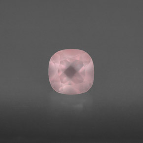 Quartzo rosa rosa natural 0,90ct, transparente, transparente/translúcido