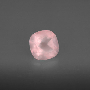 Quartzo rosa rosa natural 0,90ct, transparente, transparente/translúcido