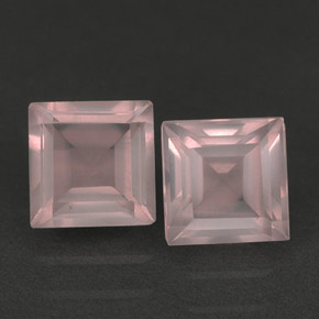 Pedras preciosas de quartzo rosa rosa natural de  ct, transparente, transparente/translúcido