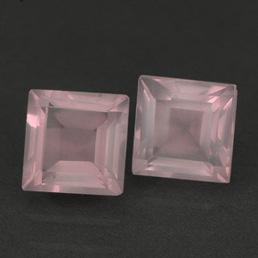Pedras preciosas de quartzo rosa rosa natural de  ct, transparente, transparente/translúcido