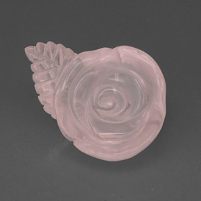 Quartzo rosa rosa natural 28,77ct, transparente, transparente/translúcido
