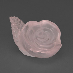 Quartzo rosa rosa natural 28,77ct, transparente, transparente/translúcido