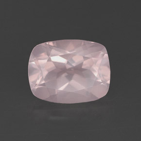 Quartzo rosa rosa natural 2,20ct, transparente, transparente/translúcido