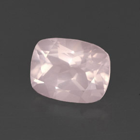 Quartzo rosa rosa natural 2,20ct, transparente, transparente/translúcido