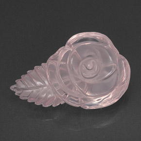 Quartzo rosa rosa natural 29,80ct, transparente, transparente/translúcido