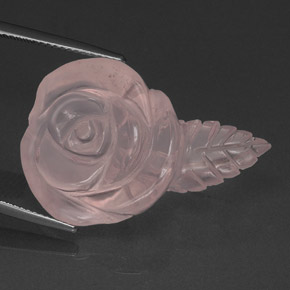 Quartzo rosa rosa natural 36,00ct, transparente, transparente/translúcido