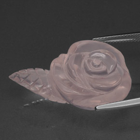 Quartzo rosa rosa natural 36,00ct, transparente, transparente/translúcido