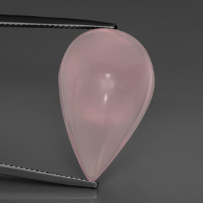 Quartzo rosa rosa natural 26,30ct, transparente, transparente/translúcido