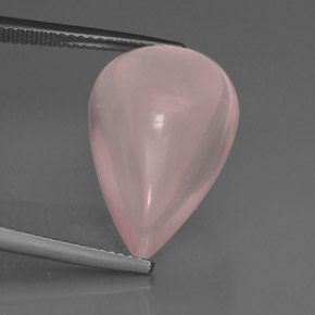 Quartzo rosa rosa natural 16,86ct, transparente, transparente/translúcido