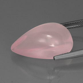 Quartzo rosa rosa natural 16,86ct, transparente, transparente/translúcido