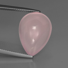 Quartzo rosa rosa natural 11,82ct, transparente, transparente/translúcido