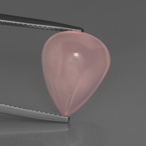 Quartzo Rosa Rosa Natural 9.46ct, Transparente, Transparente/Translúcido