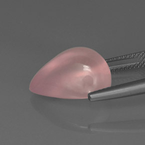 Quartzo Rosa Rosa Natural 9.46ct, Transparente, Transparente/Translúcido