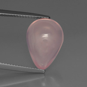 Quartzo rosa rosa natural 7,49ct, transparente, transparente/translúcido