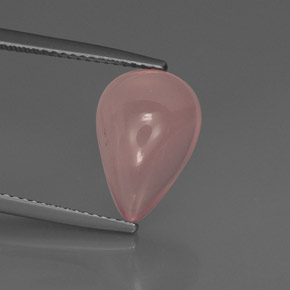 Quartzo rosa rosa natural 5,75ct, transparente, transparente/translúcido