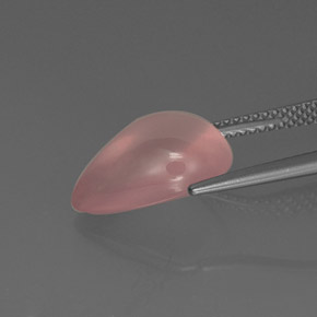 Quartzo rosa rosa natural 5,75ct, transparente, transparente/translúcido