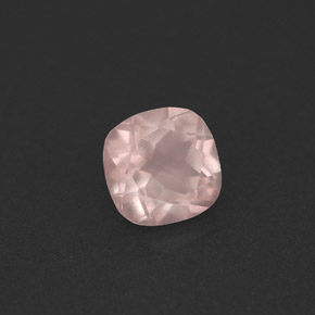 Quartzo rosa rosa natural 0,86ct, transparente, transparente/translúcido