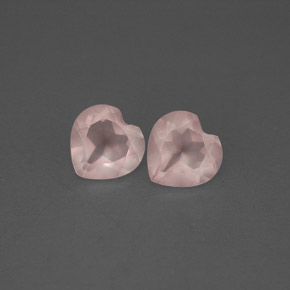 Pedras preciosas de quartzo rosa rosa natural de  ct, transparente, transparente/translúcido