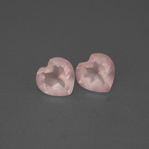Pedras preciosas de quartzo rosa rosa natural de  ct, transparente, transparente/translúcido