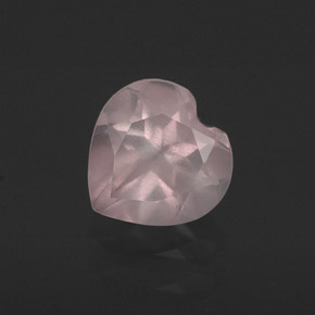 Quartzo rosa rosa natural 0,71ct, transparente, transparente/translúcido