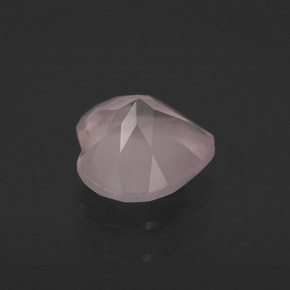 Quartzo rosa rosa natural 0,71ct, transparente, transparente/translúcido