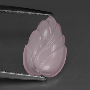 Quartzo rosa rosa natural 4,13ct, corte flor, transparente