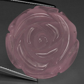 Quartzo rosa rosa natural 58,19ct, transparente, transparente/translúcido